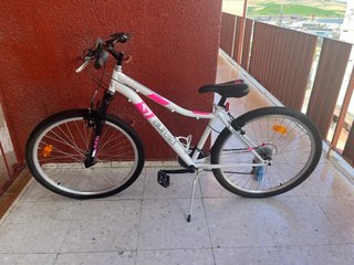 Bicicleta niña Aurelia blanca y rosa