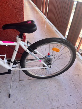 Bicicleta niña Aurelia blanca y rosa
