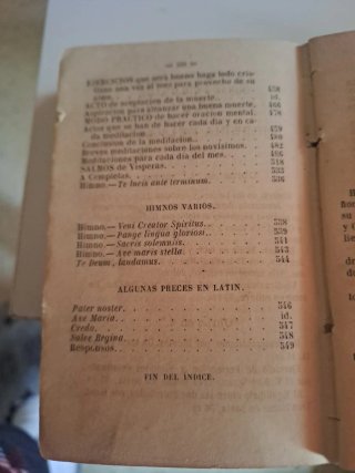 Pequeño libro religioso. año 1889. Medidas13x8'5cm