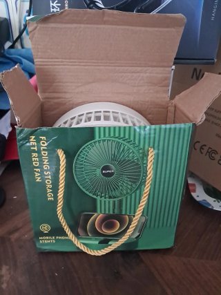 Ventilatore USB Ricaricabile Bianco