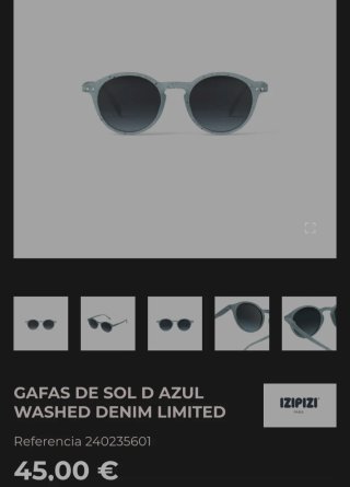 Gafas de sol Izipizi azules y amarillas