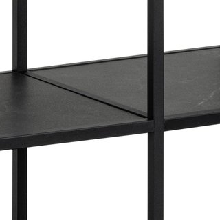 Estantería baja STRINGTON metal y madera