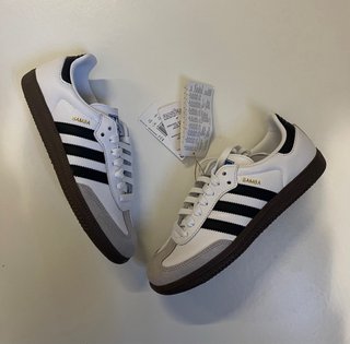 Adidas Samba Bianche Nere Tg 38.5