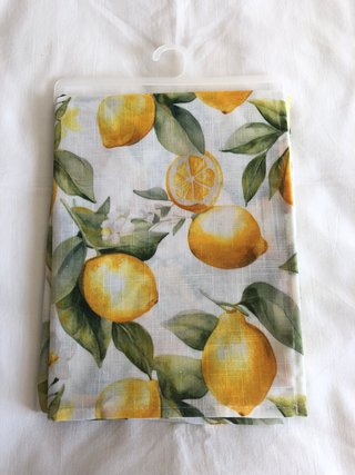 Tovaglia estiva con limoni freschi - 140x180 cm