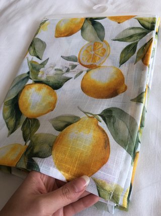 Tovaglia estiva con limoni freschi - 140x180 cm