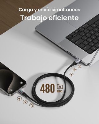 Cable USB A USB C 2m QC 3 3,1A