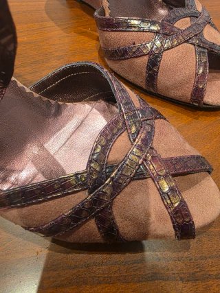 Zapatos Lodi Marrones y Dorados