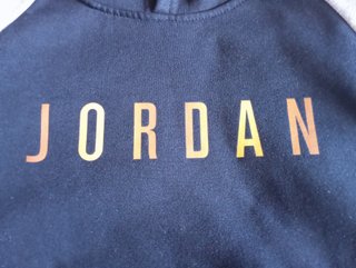 Sudadera Jordan Negra y Gris con Capucha