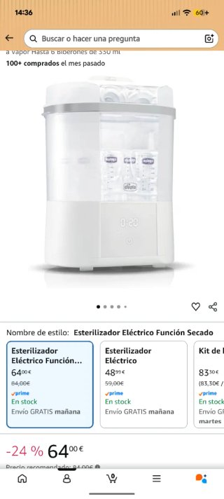 Esterilizador Eléctrico Chicco All in One