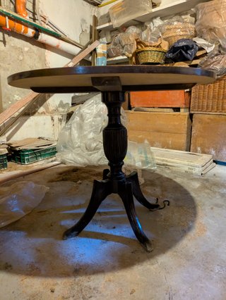 Tavolo rotondo in legno + 4 sedie