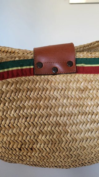Borsa vimini con tracolla