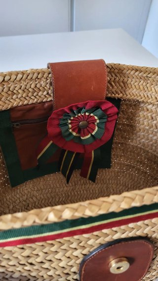 Borsa vimini con tracolla