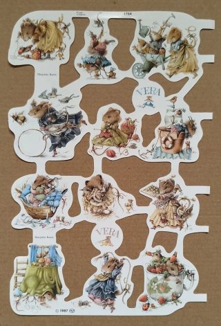 Lamina Cromos troquelados MLP 1764. Ratitas