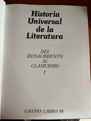 Historia Universal de la Literatura (10 tomos)