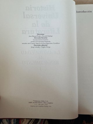 Historia Universal de la Literatura (10 tomos)