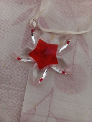 Adorno Poinsettia Swarovski