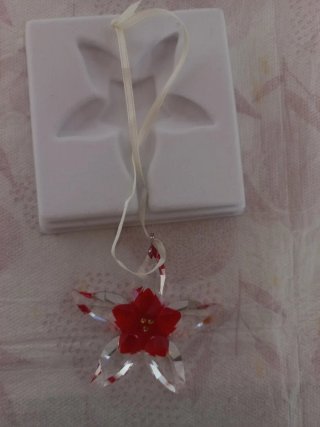 Adorno Poinsettia Swarovski