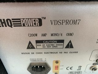 Etapa y Altavoces HQ Power “ Equipo de sonido”