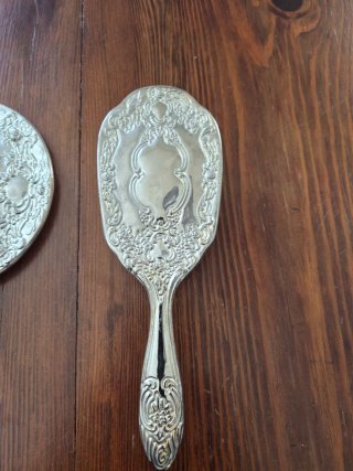 Set toilette argentato
