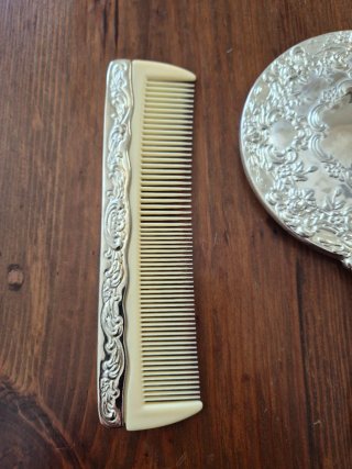 Set toilette argentato