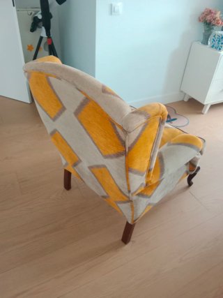 Par de sillones de tela