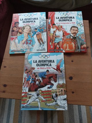 3 libros La Aventura olimpica