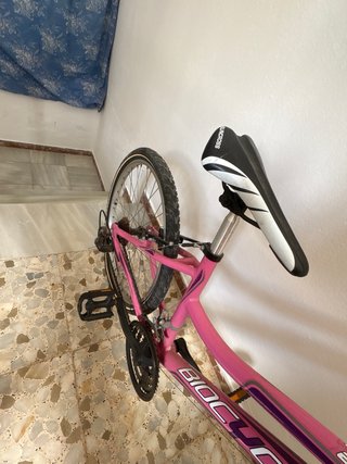Bicicleta rosa nueva