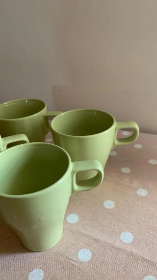 Set 4 Tazze Ikea Vintage Verdi