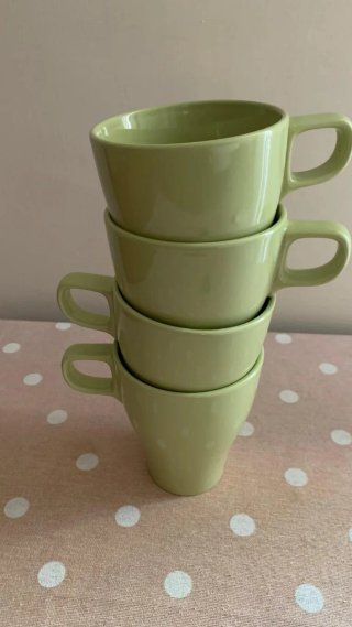 Set 4 Tazze Ikea Vintage Verdi