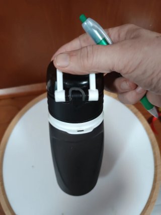 Botella plegable de Colorline Negra