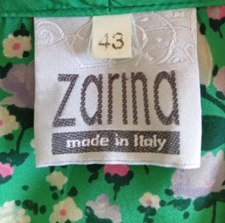 Blusa vintage Zarina donna viscosa poliestere