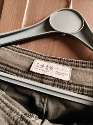 Pantaloni cargo lunghi verdi
