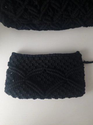 Bolso y neceser de Macramé Roberto Verino