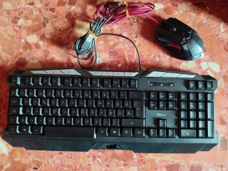 Teclado y Ratón Gaming Trust Negro