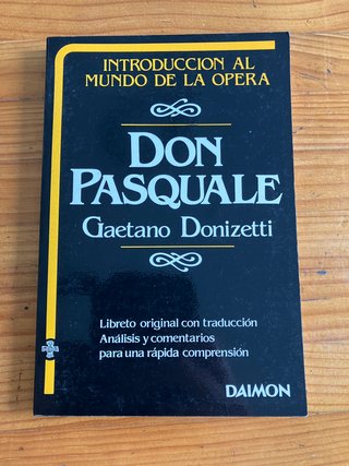 Lote 5 Libretos Ópera Daimon