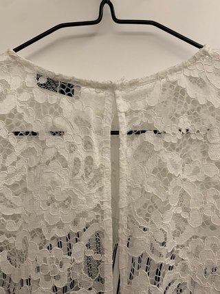 Blusa Sandro Talla M Encaje Rayas