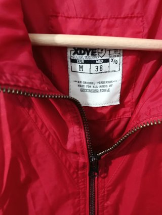 Chaqueta cortavientos XDYEV Roja Talla M