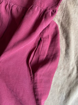 Vestido burdeos Lefties viscosa poliéster
