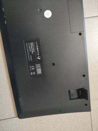 Tastiera LACERTO USB Nera e Argento