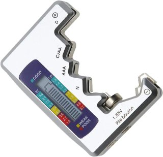 Comprobador Baterías Digital AAA AA C D 9V