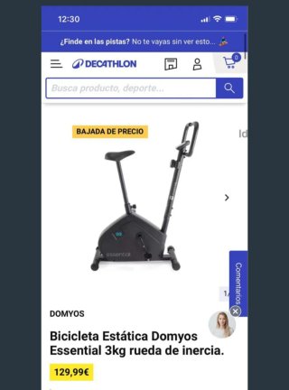 Bicicleta Estática Domyos