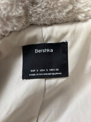 Abrigo de pelo beige