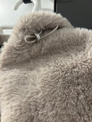 Abrigo de pelo beige