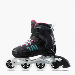 Patines Línea Niños Oxelo Ajustable 4 tallas Fit 5 Gris
