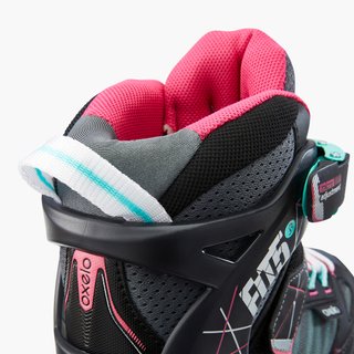 Patines Línea Niños Oxelo Ajustable 4 tallas Fit 5 Gris
