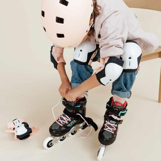 Patines Línea Niños Oxelo Ajustable 4 tallas Fit 5 Gris