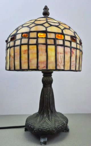 Lampada Tiffany in Cristallo e Metallo