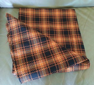 Tessuto Vintage Lanan Marrone Arancio