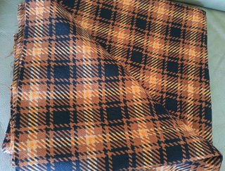 Tessuto Vintage Lanan Marrone Arancio