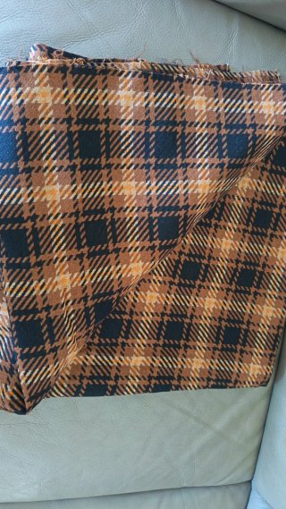 Tessuto Vintage Lanan Marrone Arancio